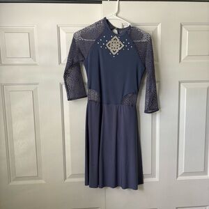 Elegant Blue Lyrical Dress
